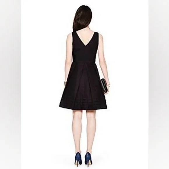 Kate Spade Silk Cotton Pleated Hem Dress - Picture 3 of 16